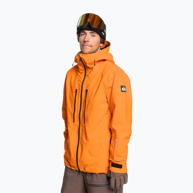 Férfi snowboard kabát Quiksilver Pro Path Goretex 2L orange pepper 3