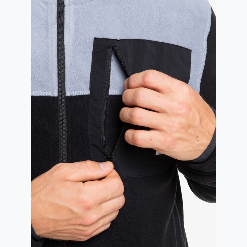 Férfi snowboard pulóver Quiksilver Aker Full Zip Fleece  true black 4