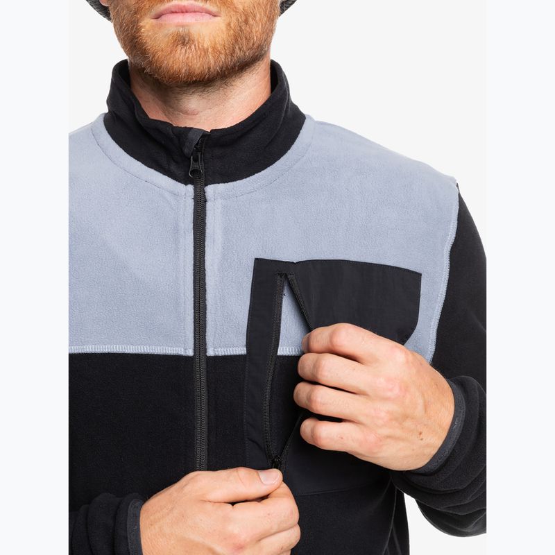 Férfi snowboard pulóver Quiksilver Aker Full Zip Fleece  true black 5