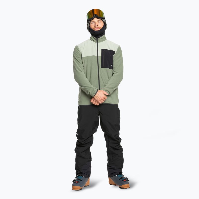 Férfi snowboard pulóver Quiksilver Aker Full Zip Fleece sea spray 2