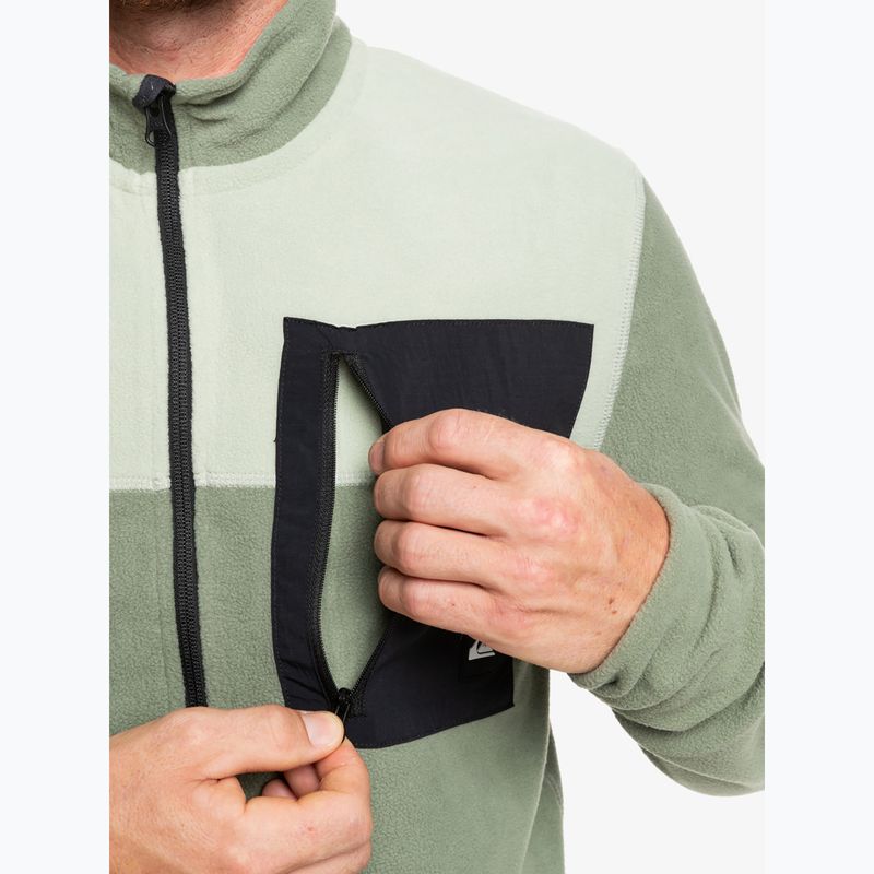 Férfi snowboard pulóver Quiksilver Aker Full Zip Fleece sea spray 6