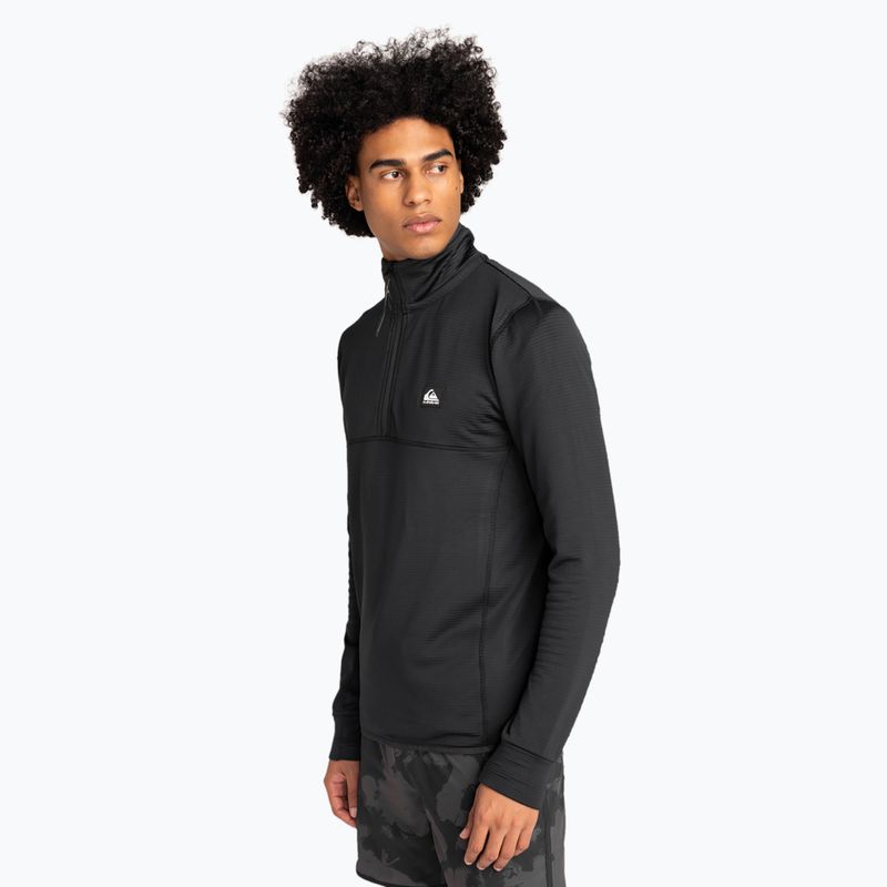 Férfi snowboard pulóver Quiksilver Steep Point Half Zip Fleece true black 4