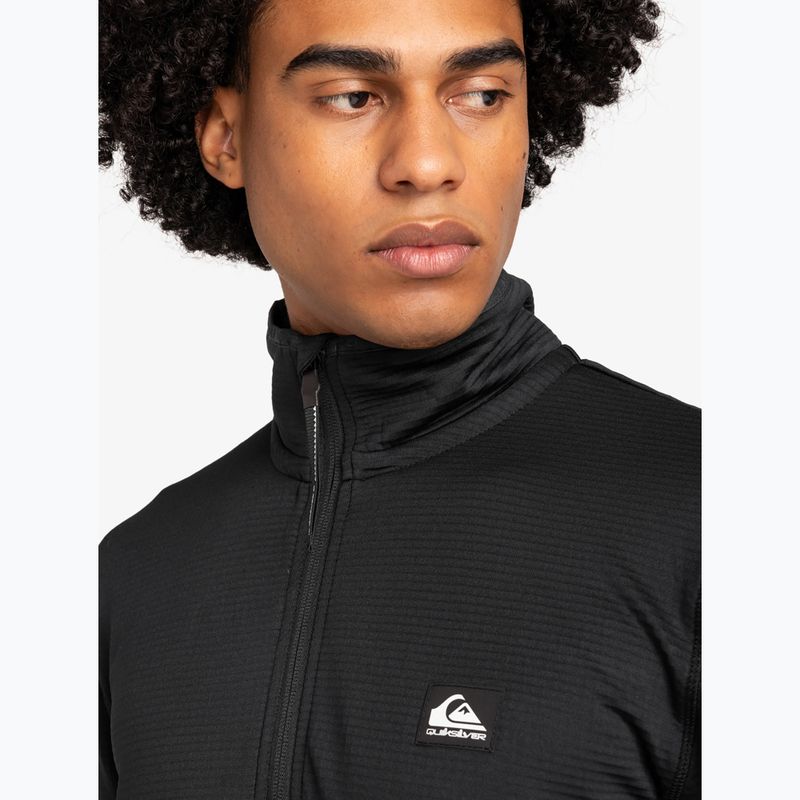 Férfi snowboard pulóver Quiksilver Steep Point Half Zip Fleece true black 5