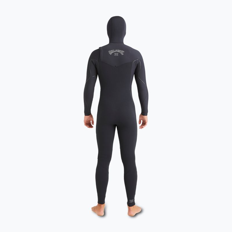 Férfi Billabong Swim Foam 6/5 mm Furnace Natural mellkas cipzáras kapucnis fekete 3