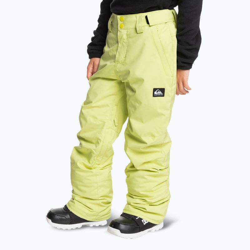 Quiksilver Estate zeller zöld gyermek snowboard nadrág 4