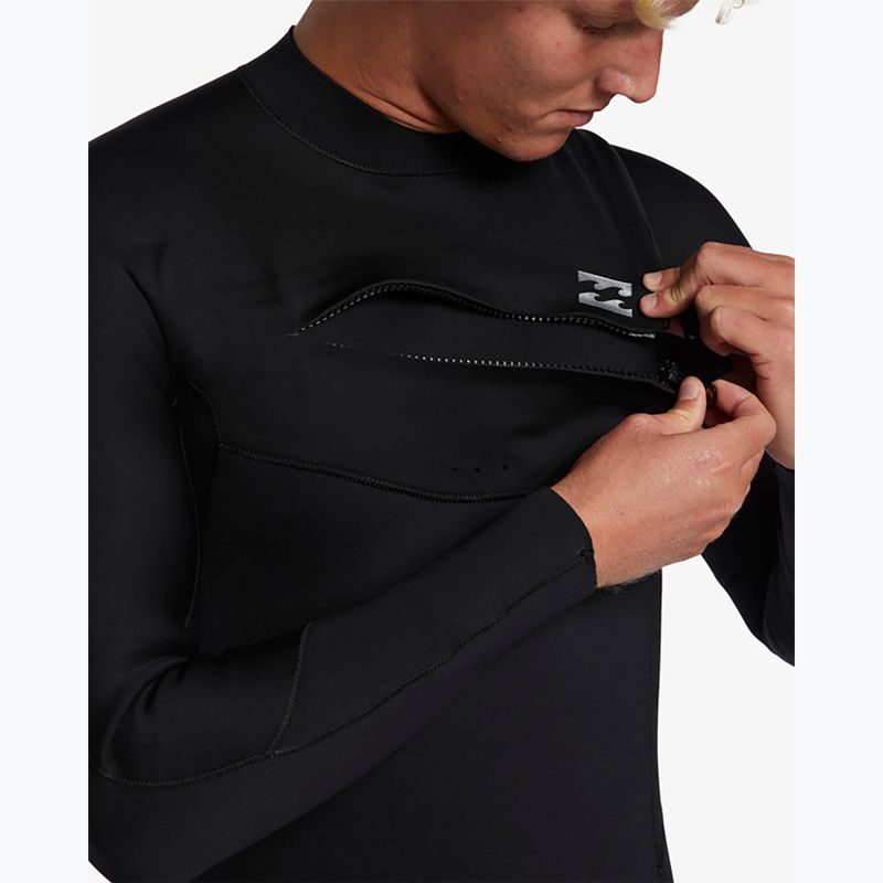 Férfi Billabong 5/4 mm Foil Chest Zip GBS fekete úszáshab 4