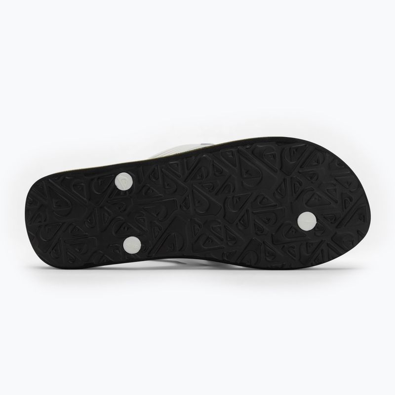 Férfi Quiksilver Molokai fekete rasta flip flopok 4