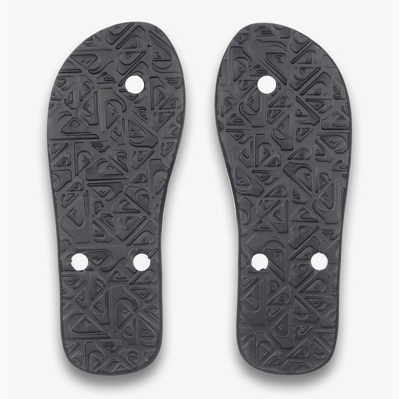 Férfi Quiksilver Molokai fekete rasta flip flopok 3