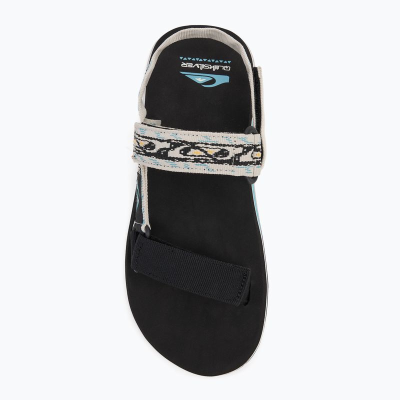 Quiksilver Monkey Caged II fekete/fehér férfi szandálok 5