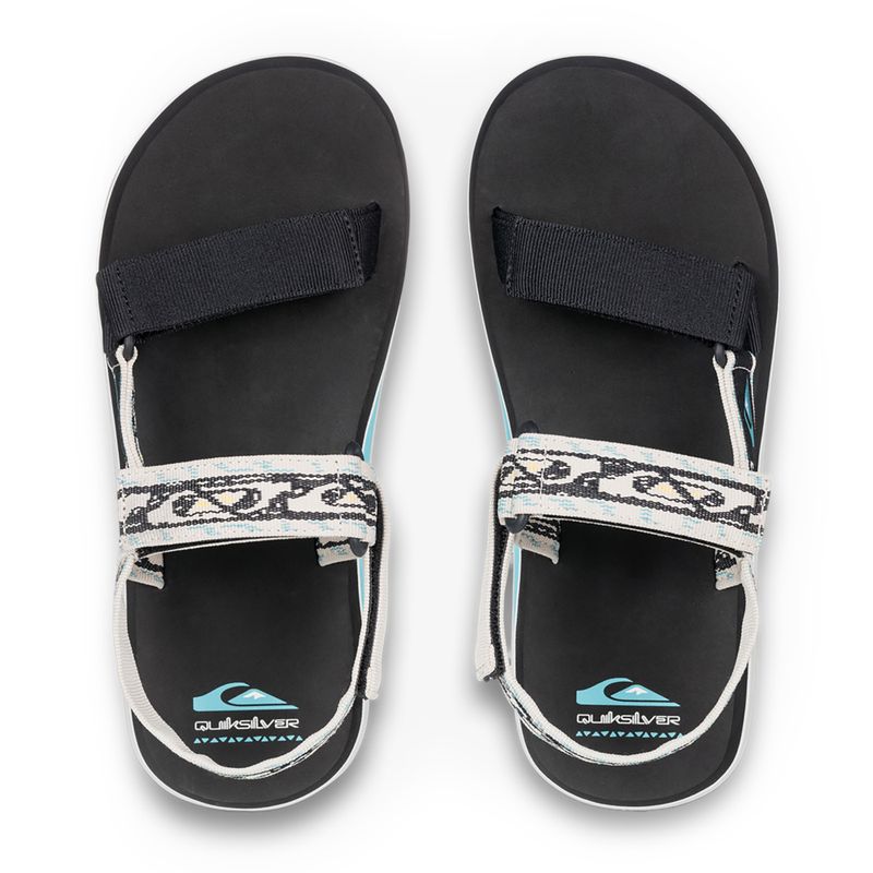 Quiksilver Monkey Caged II fekete/fehér férfi szandálok 2