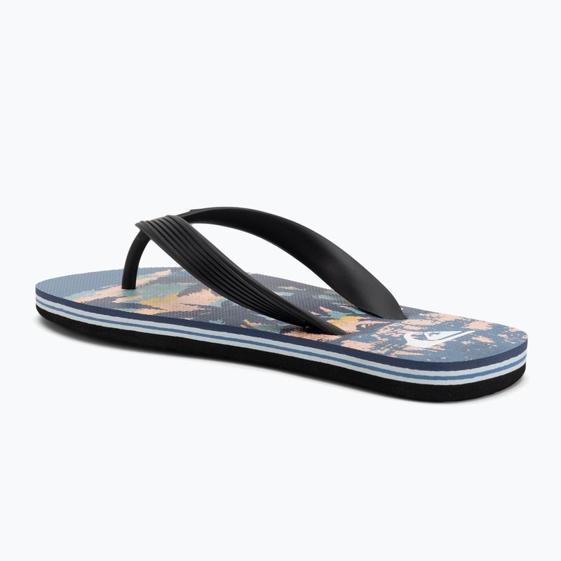 Quiksilver Molokai Art 25 Ifjúsági flip flop tüzes koronakék trópusi kék tropicamo 3