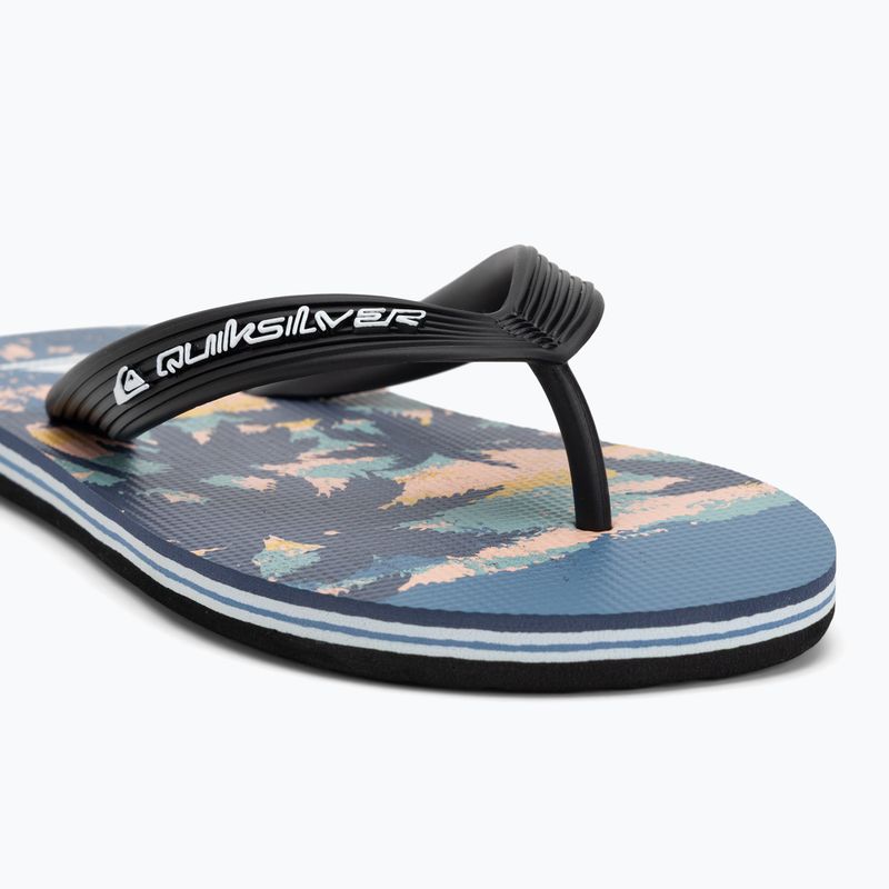 Quiksilver Molokai Art 25 Ifjúsági flip flop tüzes koronakék trópusi kék tropicamo 7