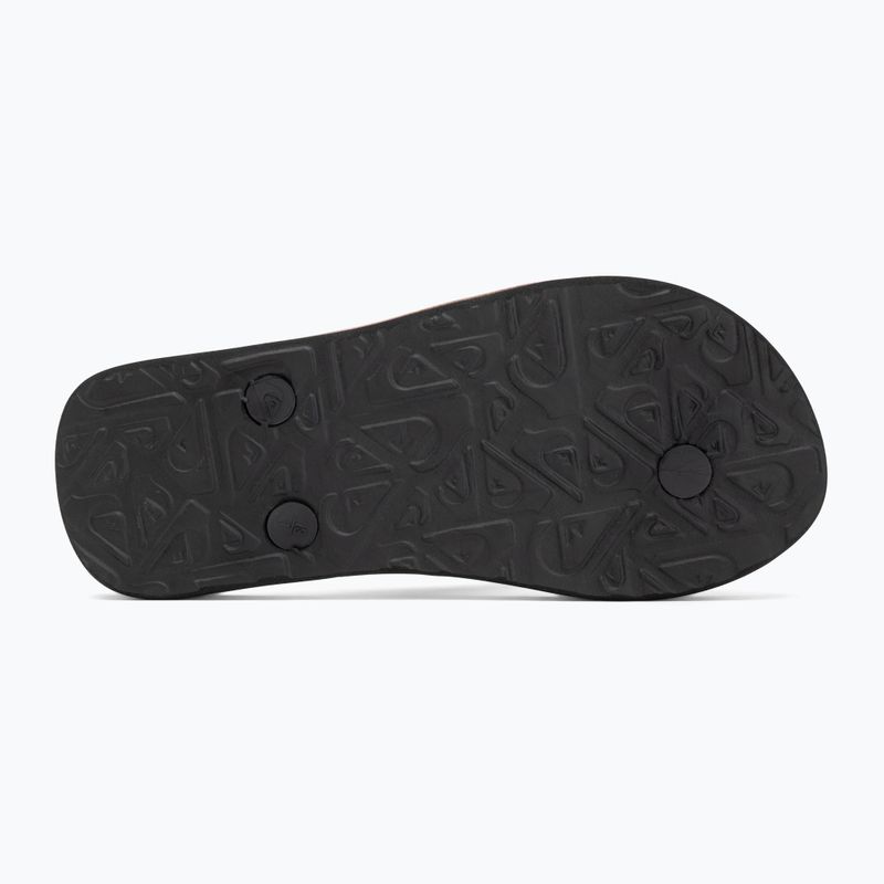 Quiksilver Molokai Art 25 Ifjúsági tüzes korall wordblock flip flopok 4