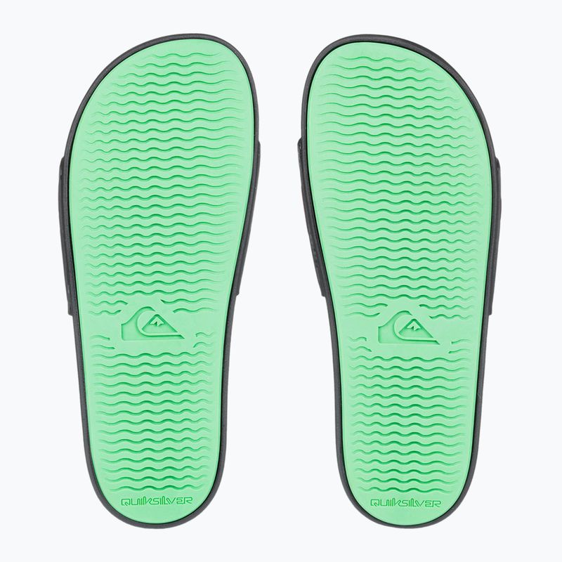 Quiksilver férfi Rivi Wordmark Slide II fekete rasta flip-flopok 2