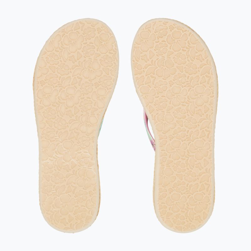 ROXY South Beach III zöld/rózsaszín női flip flopok 3