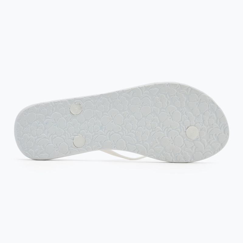 ROXY Sandy III női flip flop fehér/szivárványos monogrammal 4