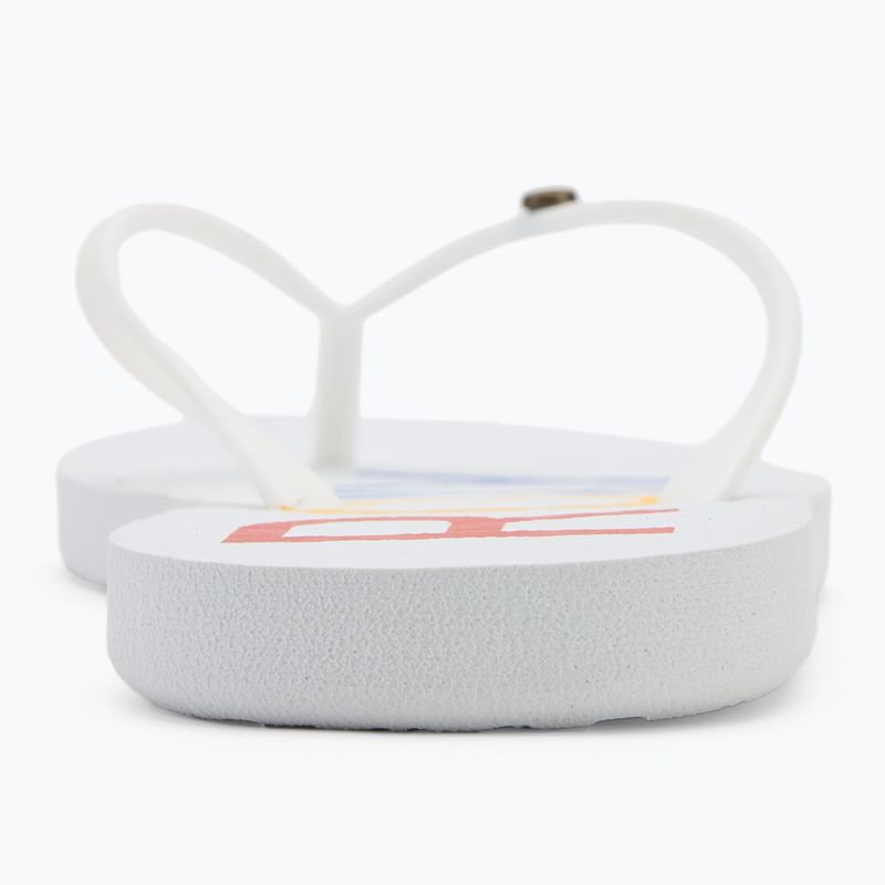 ROXY Sandy III női flip flop fehér/szivárványos monogrammal 7