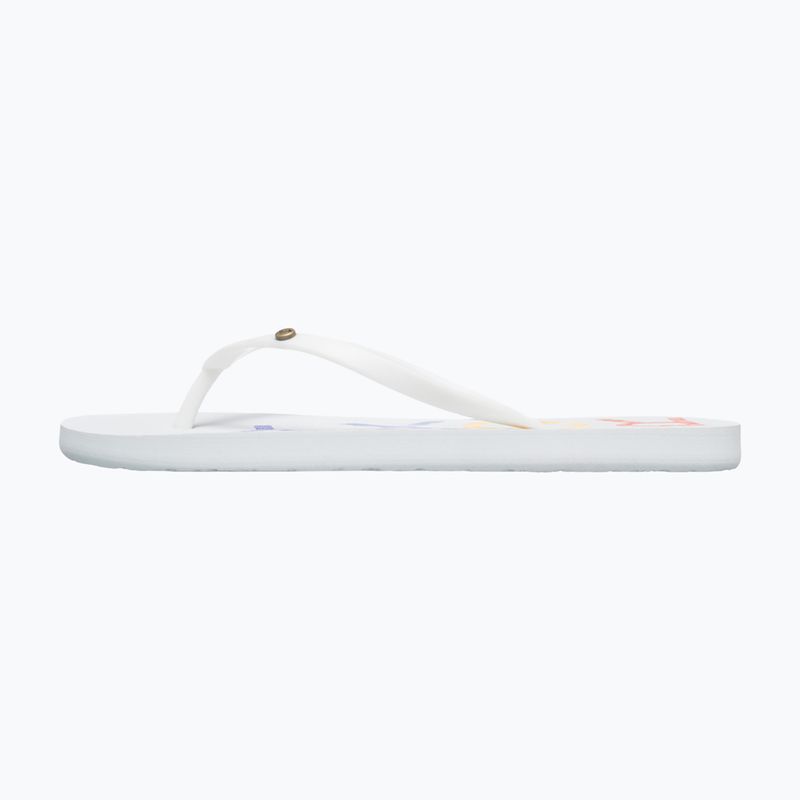 ROXY Sandy III női flip flop fehér/szivárványos monogrammal 9
