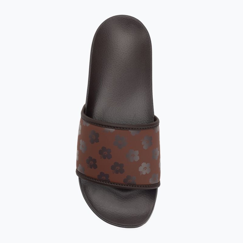Női ROXY Slippy IV barna kombinált flip-flopok 5