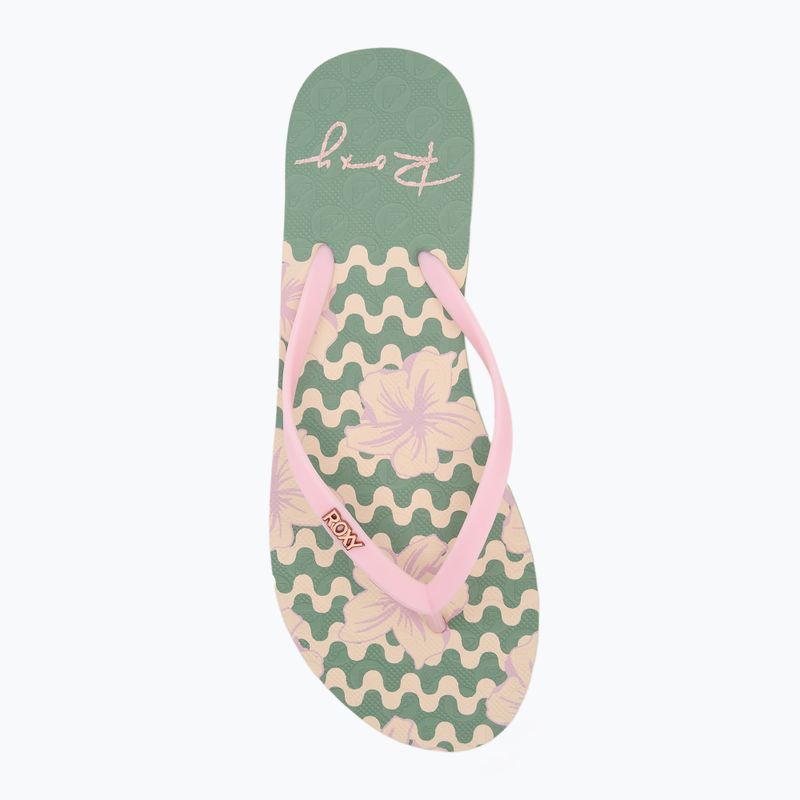 Női ROXY Viva Stamp II zsálya flip flopok 5