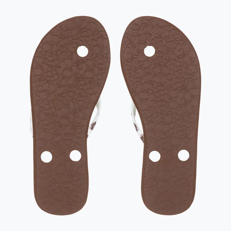 ROXY Portofino III női flip flop dc világosbarna/fehér 2