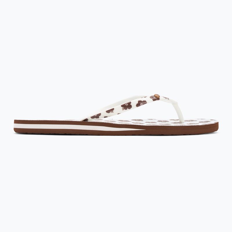 ROXY Portofino III női flip flop dc világosbarna/fehér 2