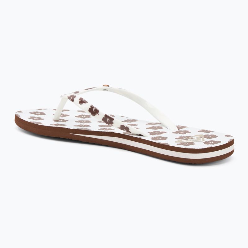 ROXY Portofino III női flip flop dc világosbarna/fehér 3