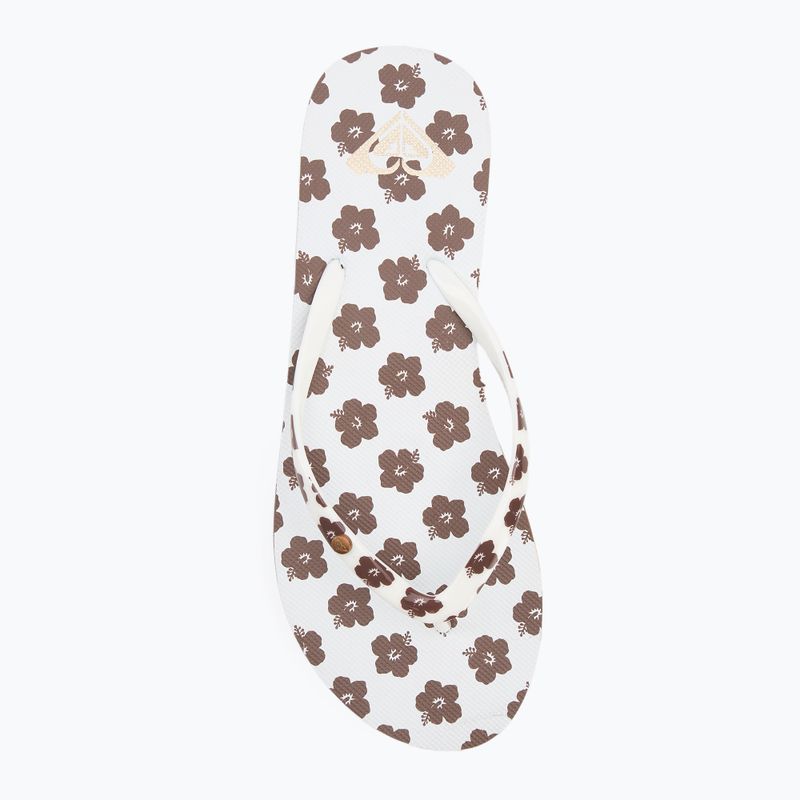 ROXY Portofino III női flip flop dc világosbarna/fehér 5