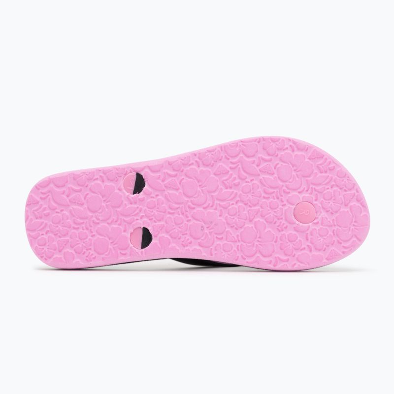 ROXY Tahiti VII gyermek flip flop fekete/rózsaszín sablon 4
