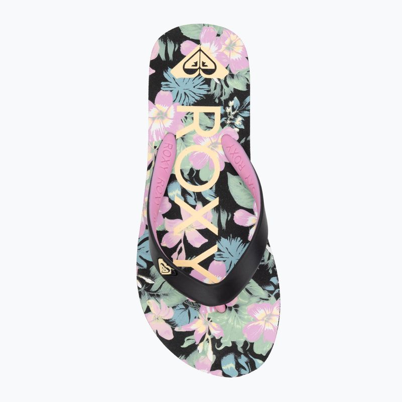 ROXY Tahiti VII gyermek flip flop fekete/rózsaszín sablon 5