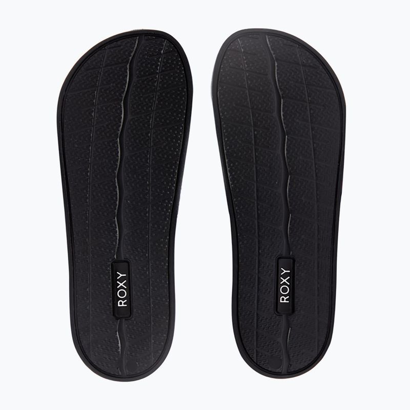 Női ROXY Slippy II flip-flopok fekete multi camo 3