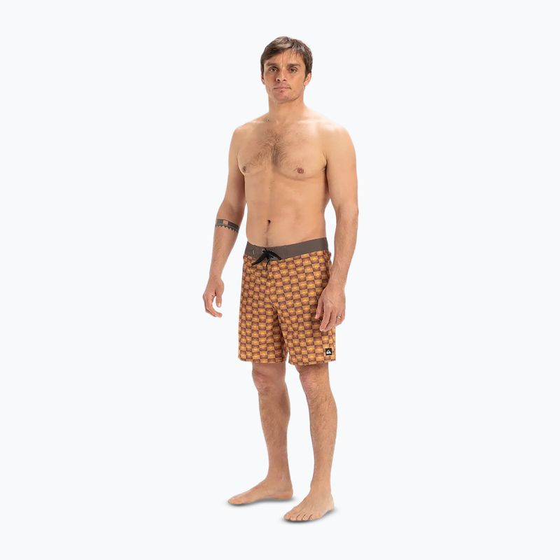 Férfi Quiksilver Surfsilk egyenes szárú 18" florever úszónadrág bran 3