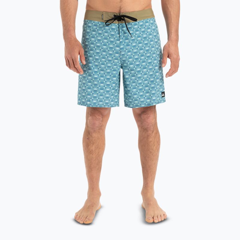 Quiksilver férfi Surfsilk Straight Leg 18" Florever Aquifer úszónadrág 3