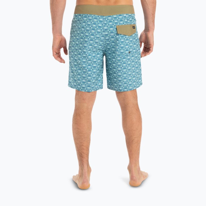 Quiksilver férfi Surfsilk Straight Leg 18" Florever Aquifer úszónadrág 5