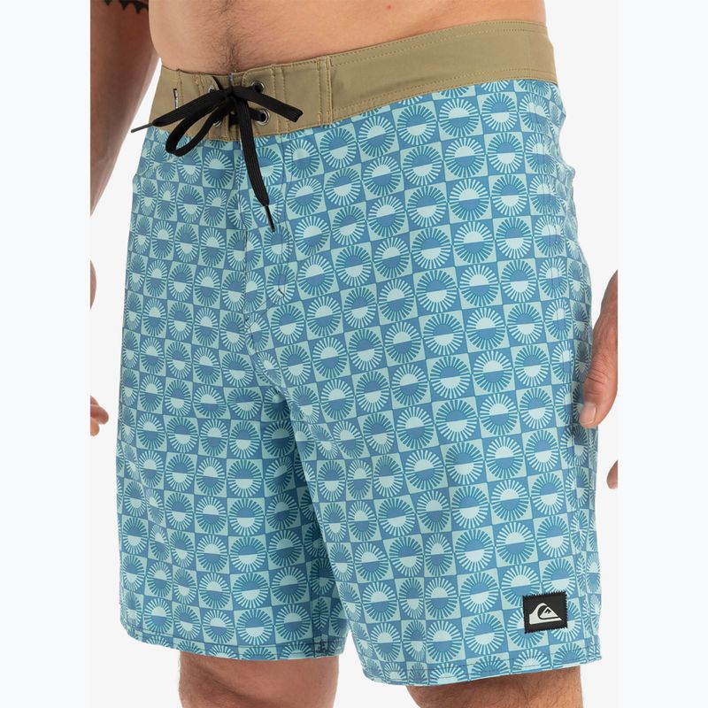 Quiksilver férfi Surfsilk Straight Leg 18" Florever Aquifer úszónadrág 7