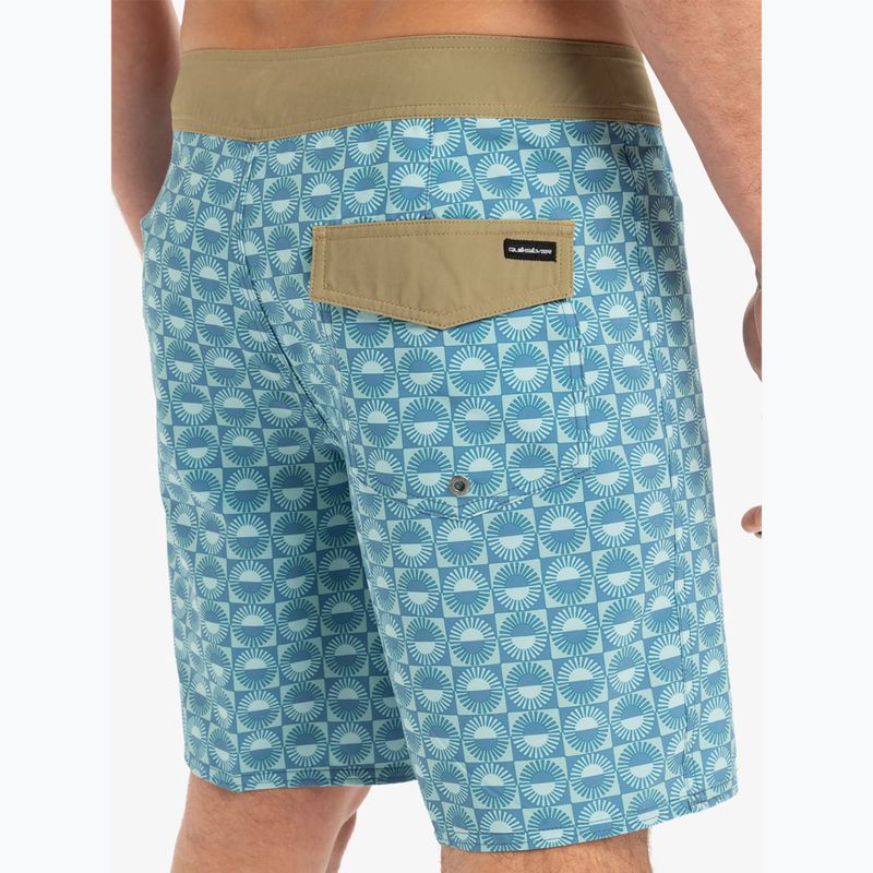Quiksilver férfi Surfsilk Straight Leg 18" Florever Aquifer úszónadrág 8
