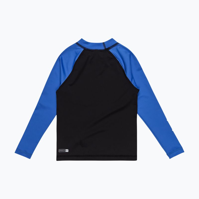 Quiksilver Everyday UPF50 fekete/nebulakék hosszú ujjú gyermek úszómellény 2