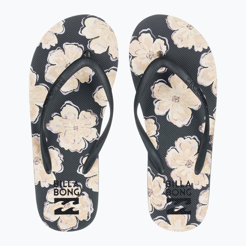 Női Billabong Dama fekete kavicsos flip flopok 3