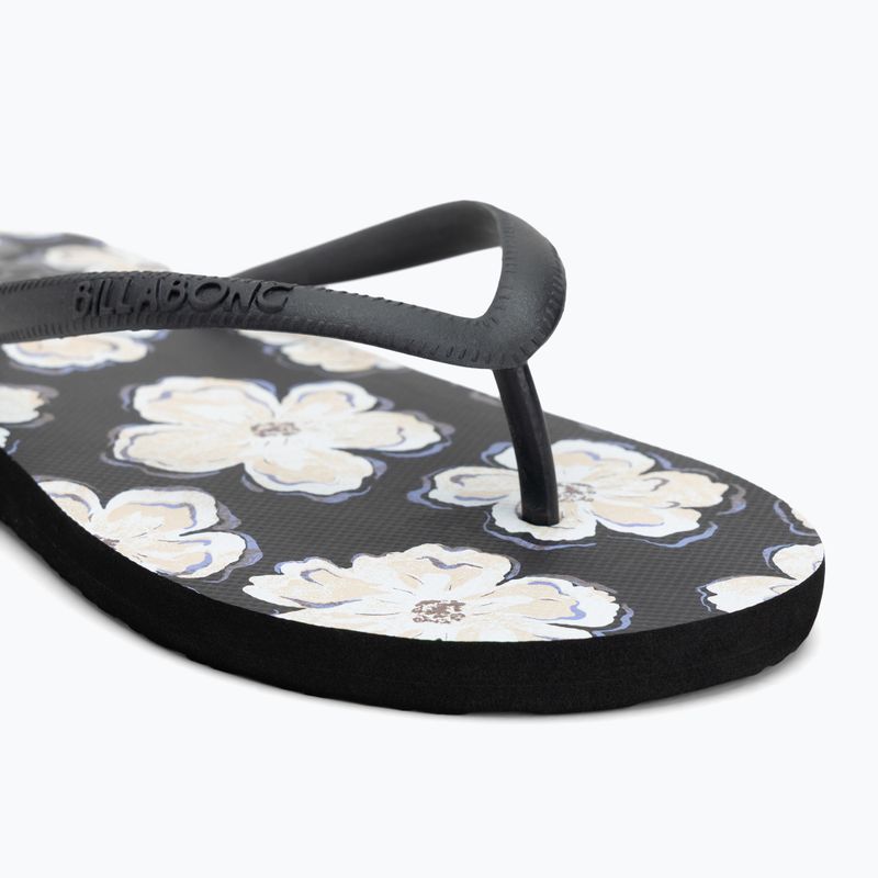 Női Billabong Dama fekete kavicsos flip flopok 7