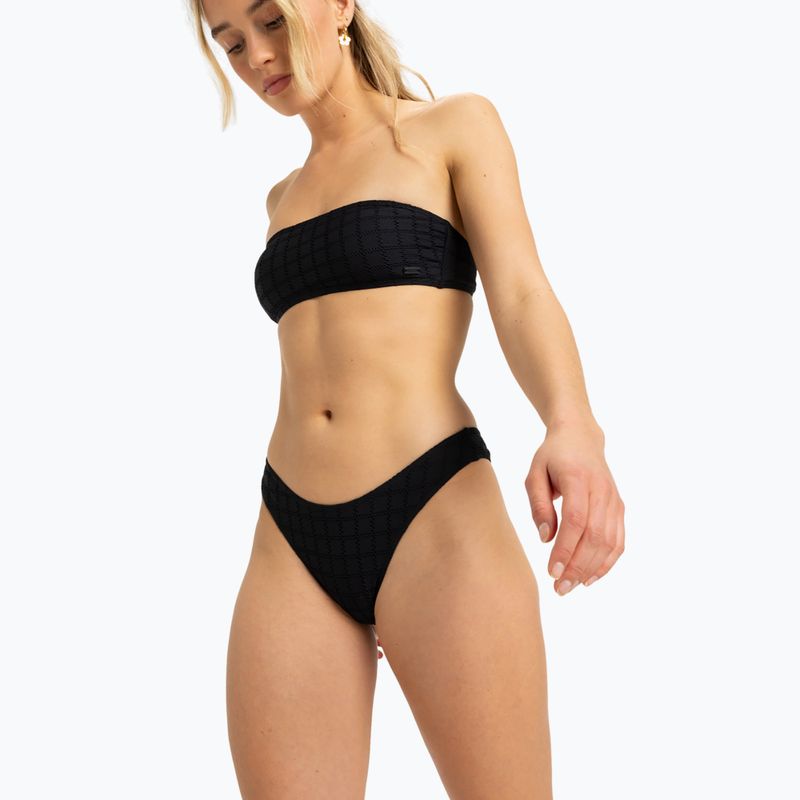 Női kétrészes fürdőruha ROXY Bandeau Cheeky antracit 2