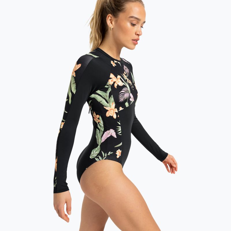 Női egyrészes fürdőruha ROXY Fashion antracit island escape 5