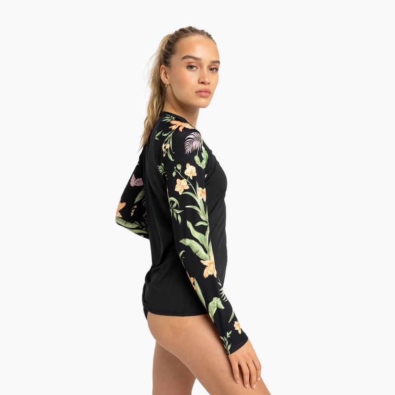 Női úszás hosszú ujjú ROXY Lycra antracit sziget menekülés 4