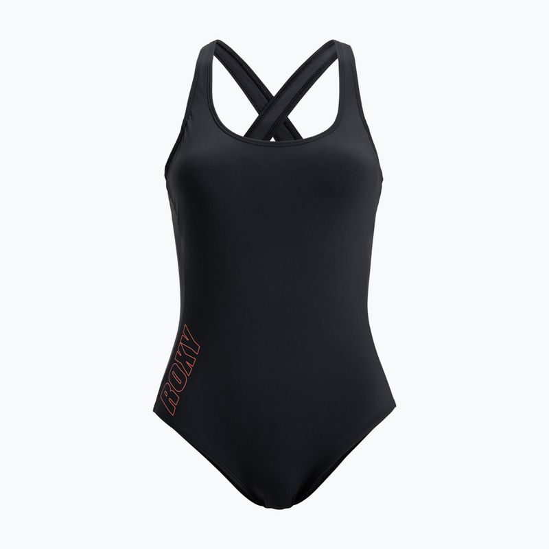 Női egyrészes fürdőruha ROXY Active Solid Solid Basic antracit
