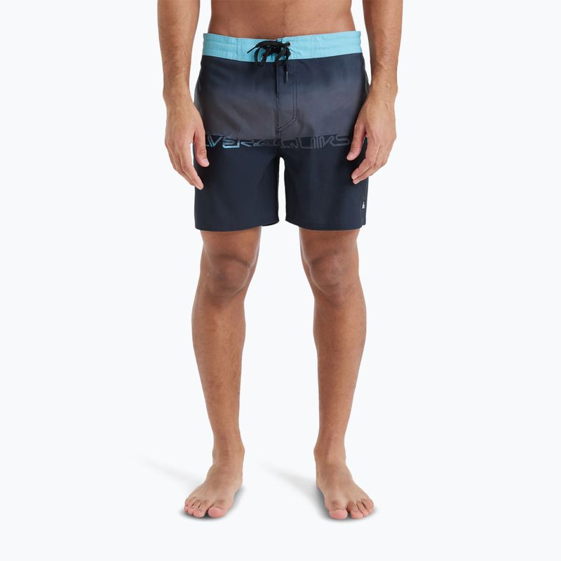 Férfi Quiksilver Everyday Half Jam 16" fekete wordblokk úszónadrág 3