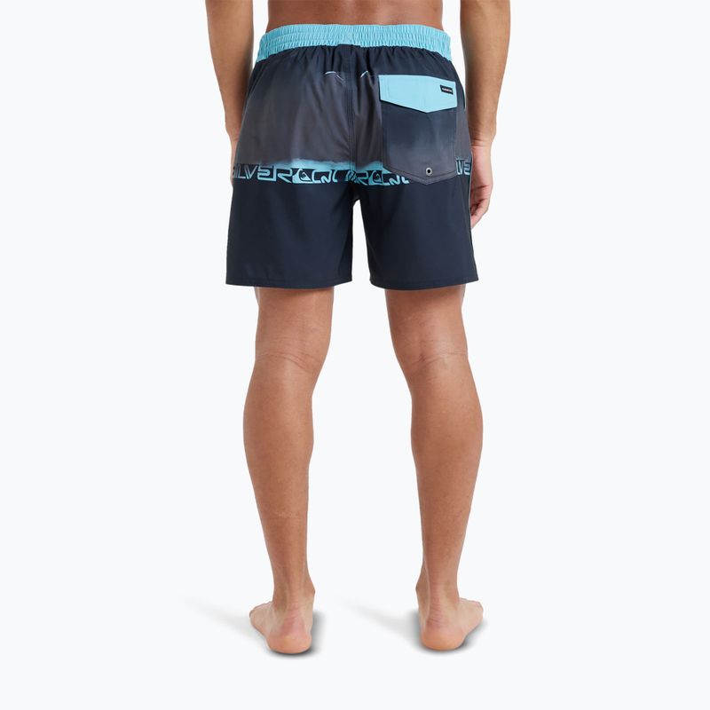 Férfi Quiksilver Everyday Half Jam 16" fekete wordblokk úszónadrág 5