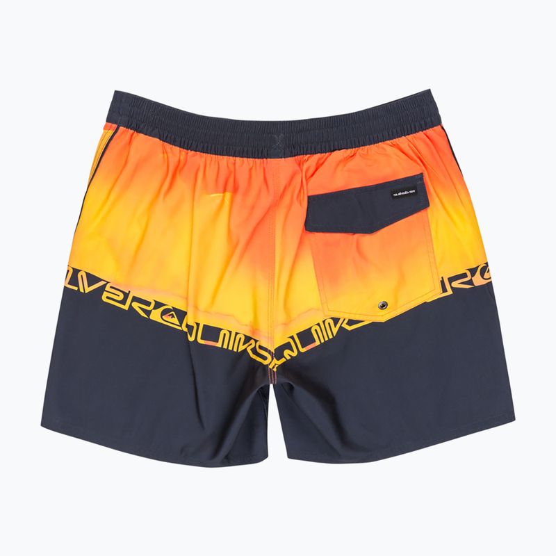 Quiksilver Férfi Everyday Half Jam 16" tüzes korallszínű wordblock úszónadrág 2