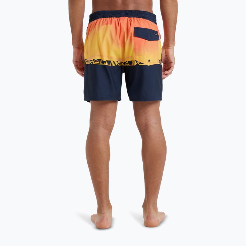 Quiksilver Férfi Everyday Half Jam 16" tüzes korallszínű wordblock úszónadrág 5
