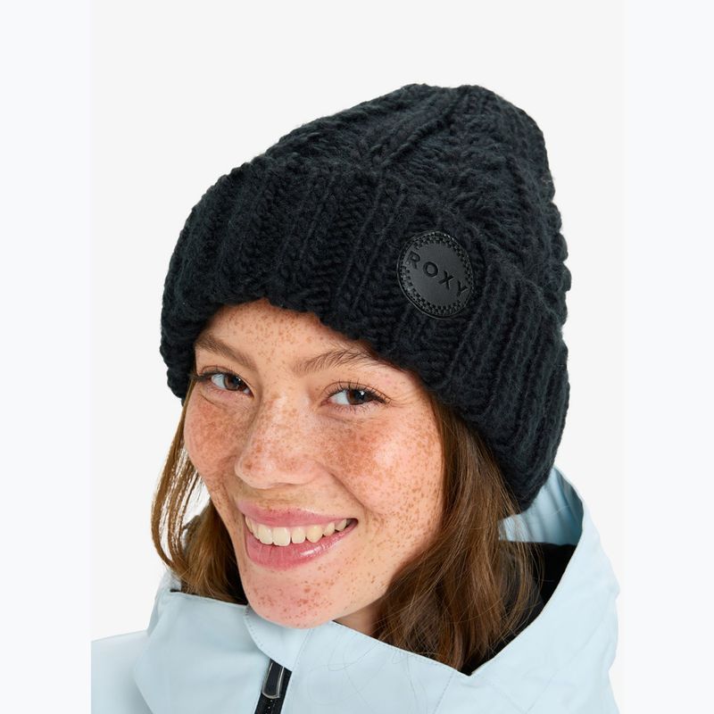 Női téli sapka ROXY Tram Beanie true black 5