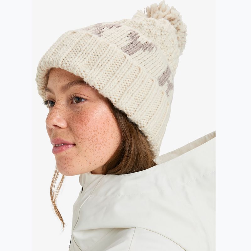 Női téli sapka ROXY Tonic Beanie whisper white 5