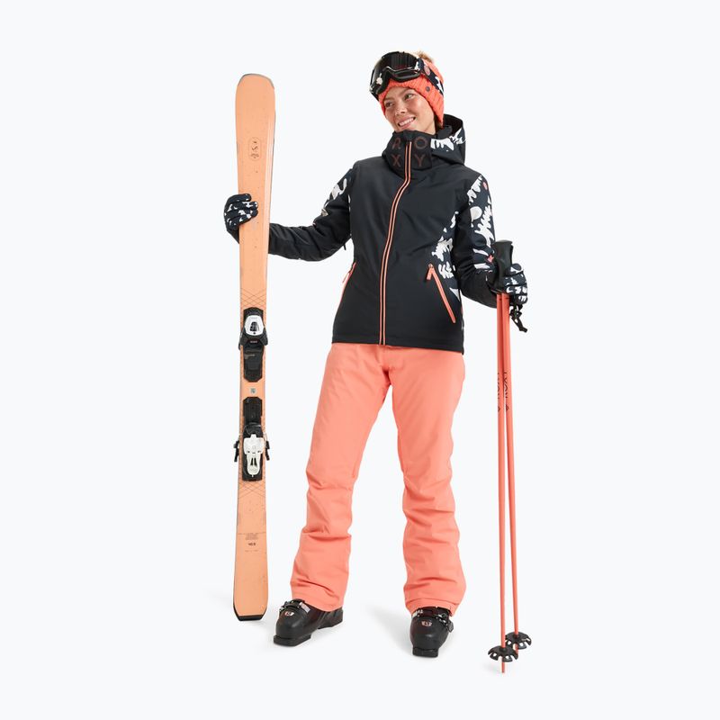 Női snowboard kabát ROXY Free Jet true black/big flower 2